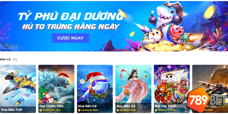 Bắn Cá 789Bet - Chinh Phục Đại Dương Cá Rồng Cùng